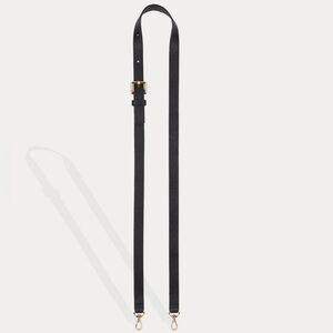 Bandolier Hailey Black Leather Strap with Gold Buckle